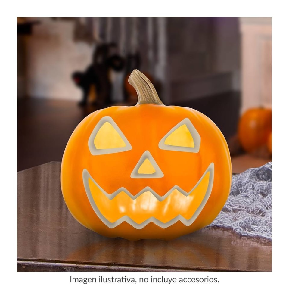 Decoración Way to Celebrate Calabaza con Luz Naranja para Halloween | Walmart Decoración Way to Celebrate Calabaza con Luz Naranja para Halloween | Walmart