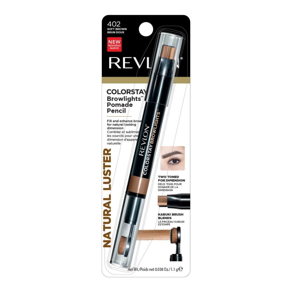 Delineador De Ceja Revlon Colorstay Browlights 402 Soft Brown 11 G Walmart 