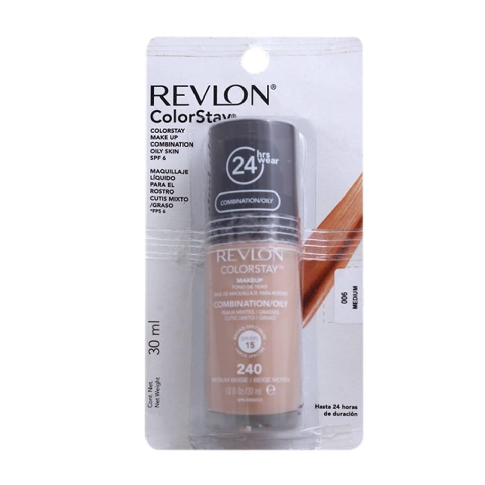 Maquillaje líquido Revlon ColorStay 006 medium beige 30 ml | Walmart