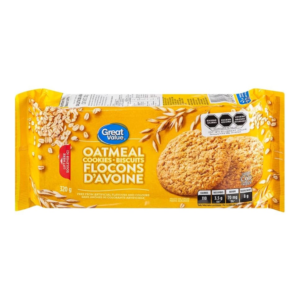 Galletas De Avena Great Value 320 G Walmart 1288