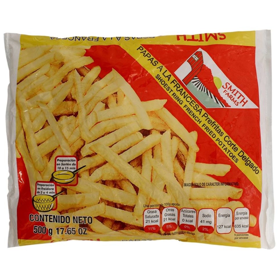 Papas a la francesa Smith Farms corte delgado 500 g | Walmart