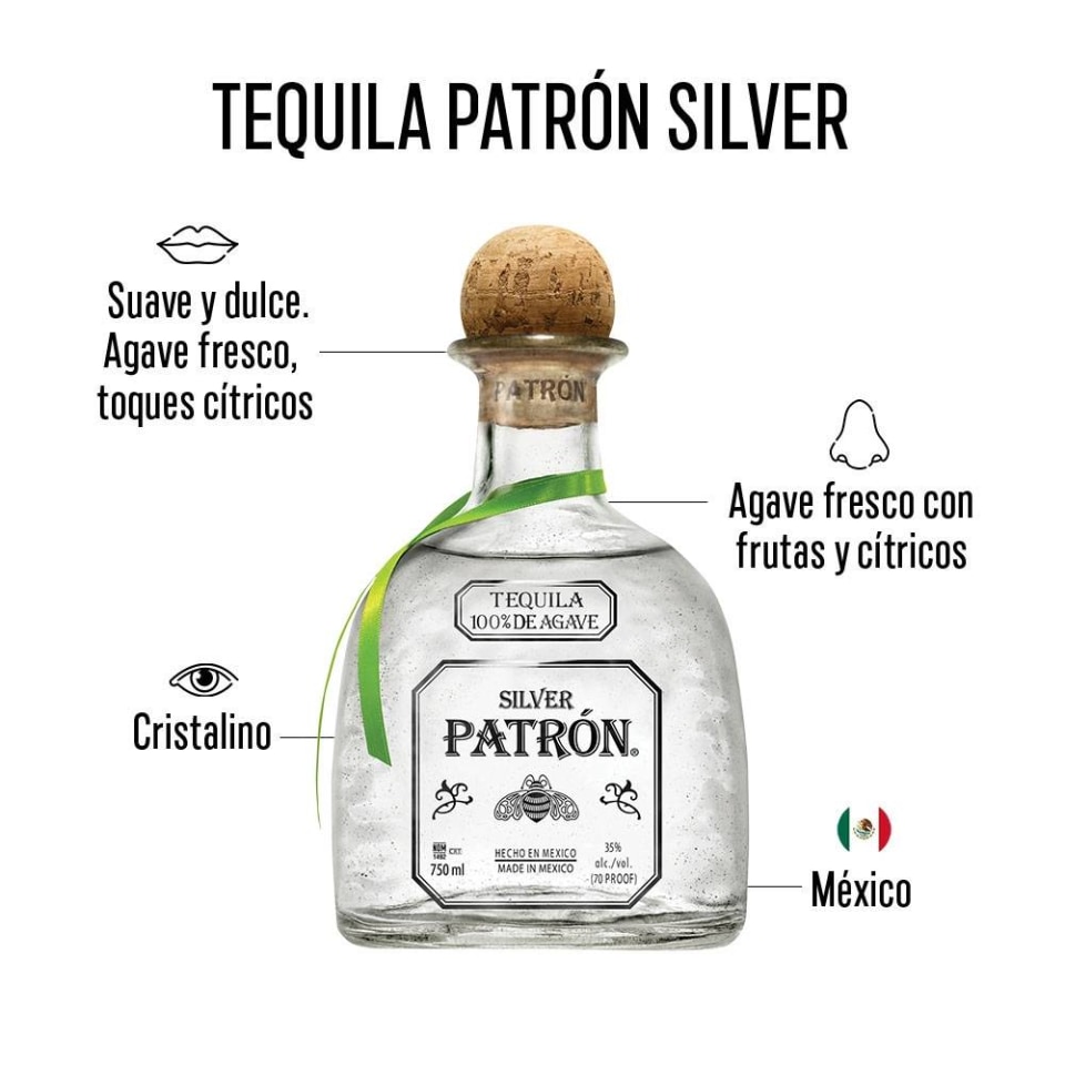 Tequila Patrón Silver 750 Ml Walmart 