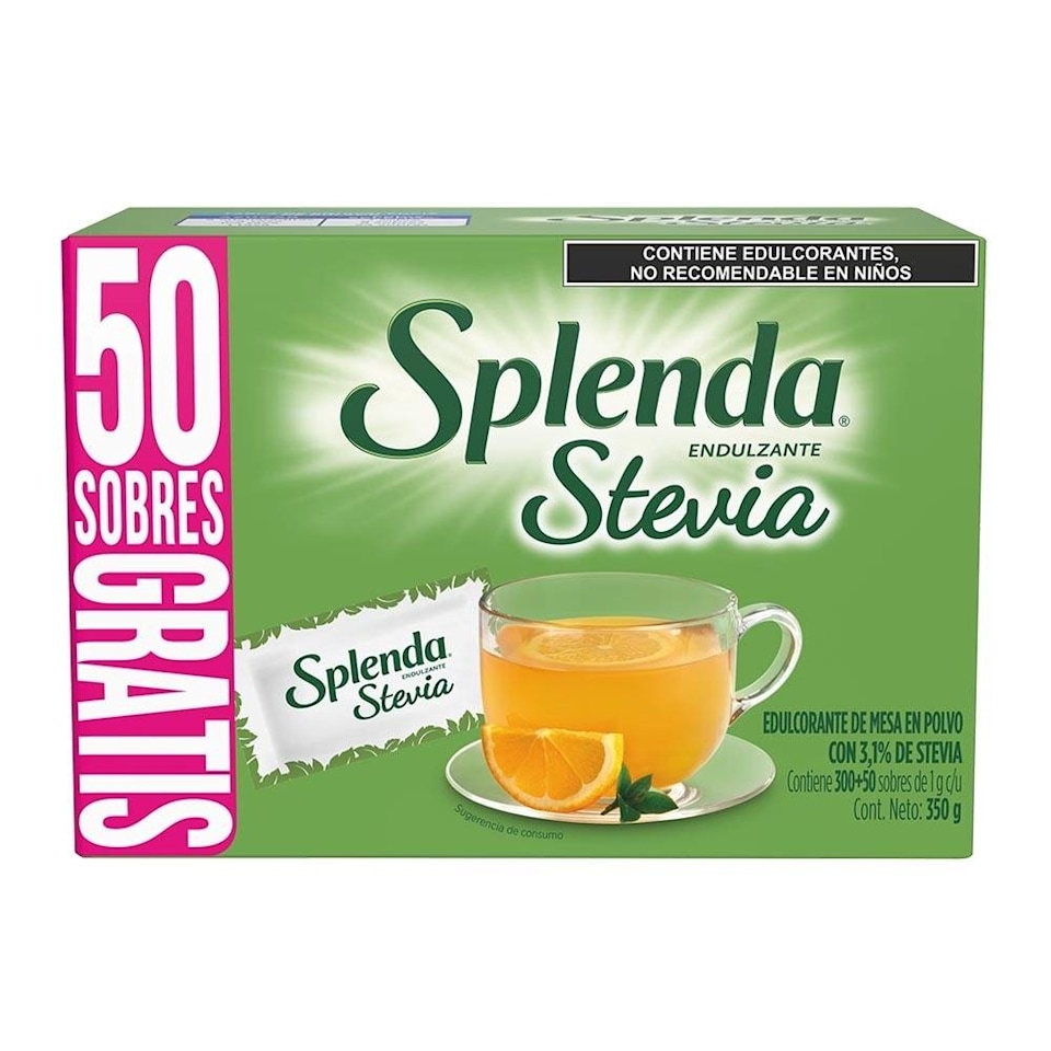 Endulzante Splenda Naturals Stevia 350 Sobres De 1 G Cu Walmart 