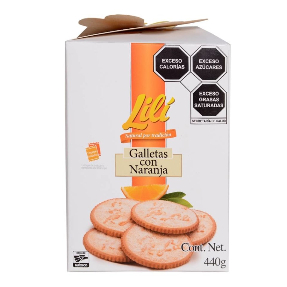 Galletas Lilí Con Naranja 440 G Walmart 5774