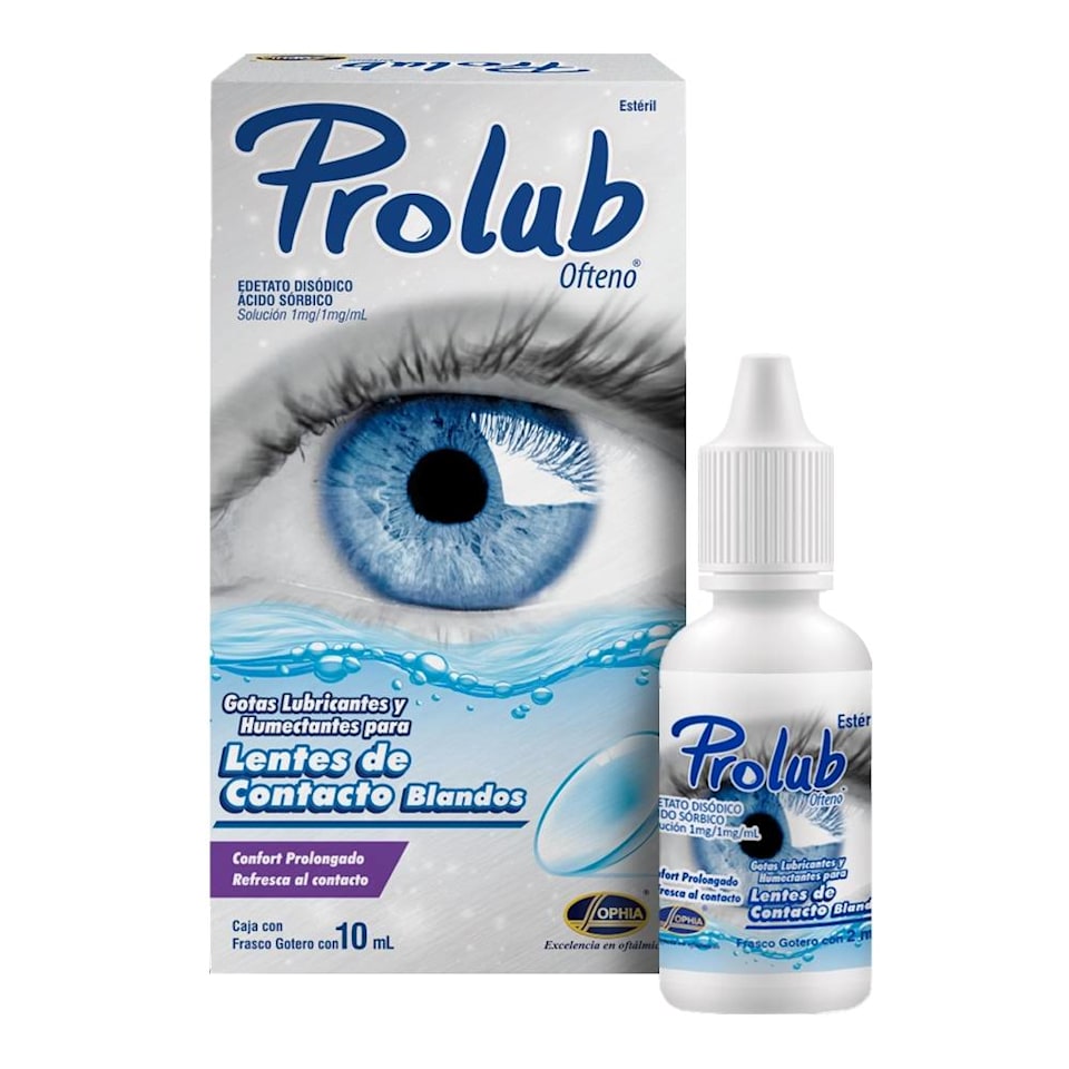 Gotas Para Los Ojos Prolub Lubricantes Para Lentes De Contacto Blandos 10 Ml Walmart