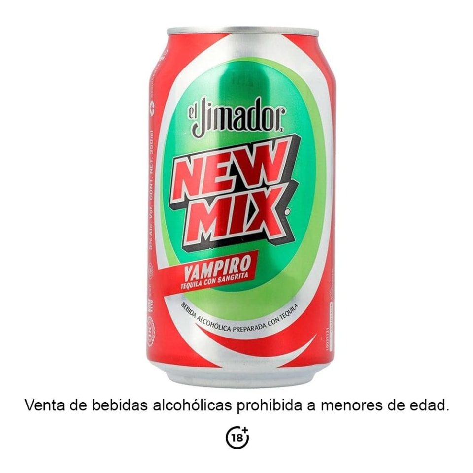 Bebida alcohólica preparada New Mix El Jimador Vampiro 350 ml Walmart