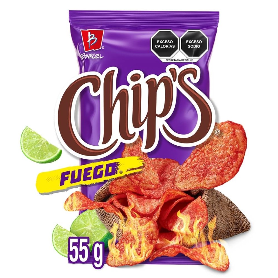 Pantano Frotar Dedicar Papas fritas Barcel Chips fuego 55 g | Walmart