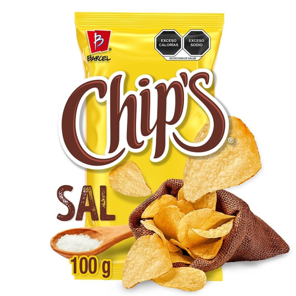 inercia difícil píldora Papas fritas Barcel Chips sal de mar 100 g | Walmart