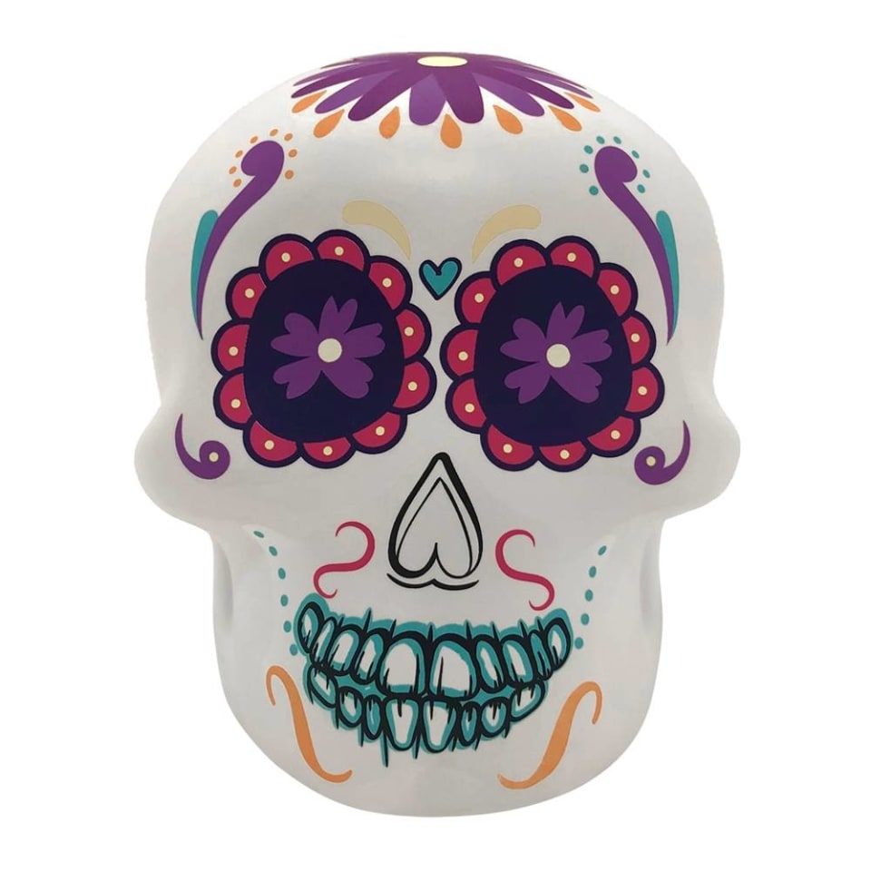 Decoración Way to Celebrate Calavera Catrina con Flor Morada | Walmart