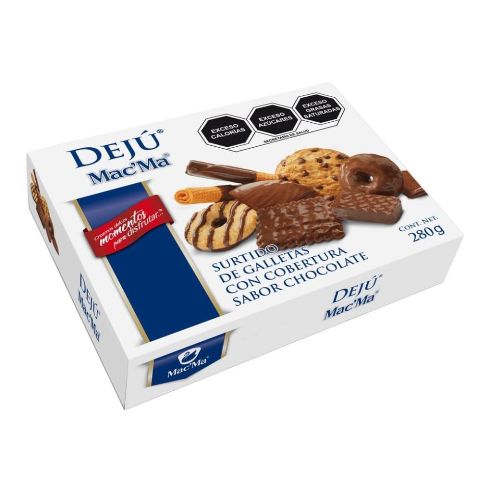 Surtido De Galletas Mac Ma Dejú Cobertura Chocolate 280 G Walmart 