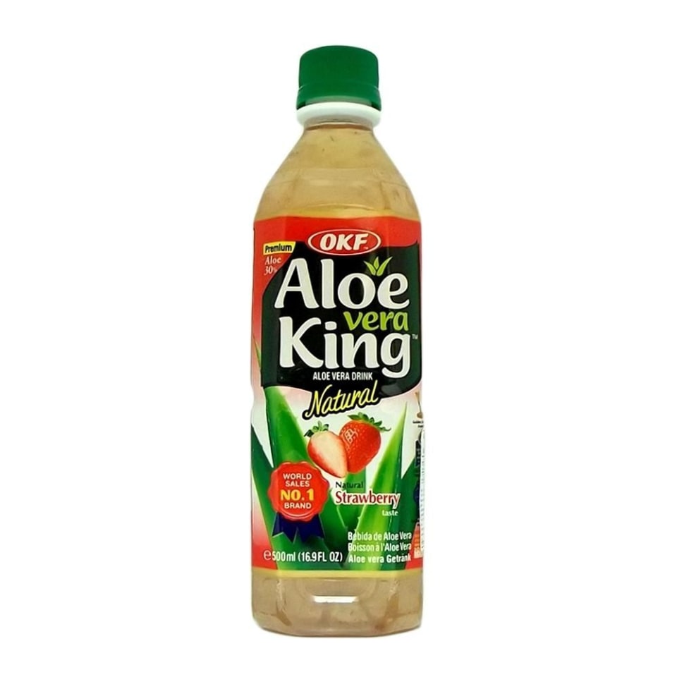 Bebida de fresa Okf Aloe Vera King 500 ml