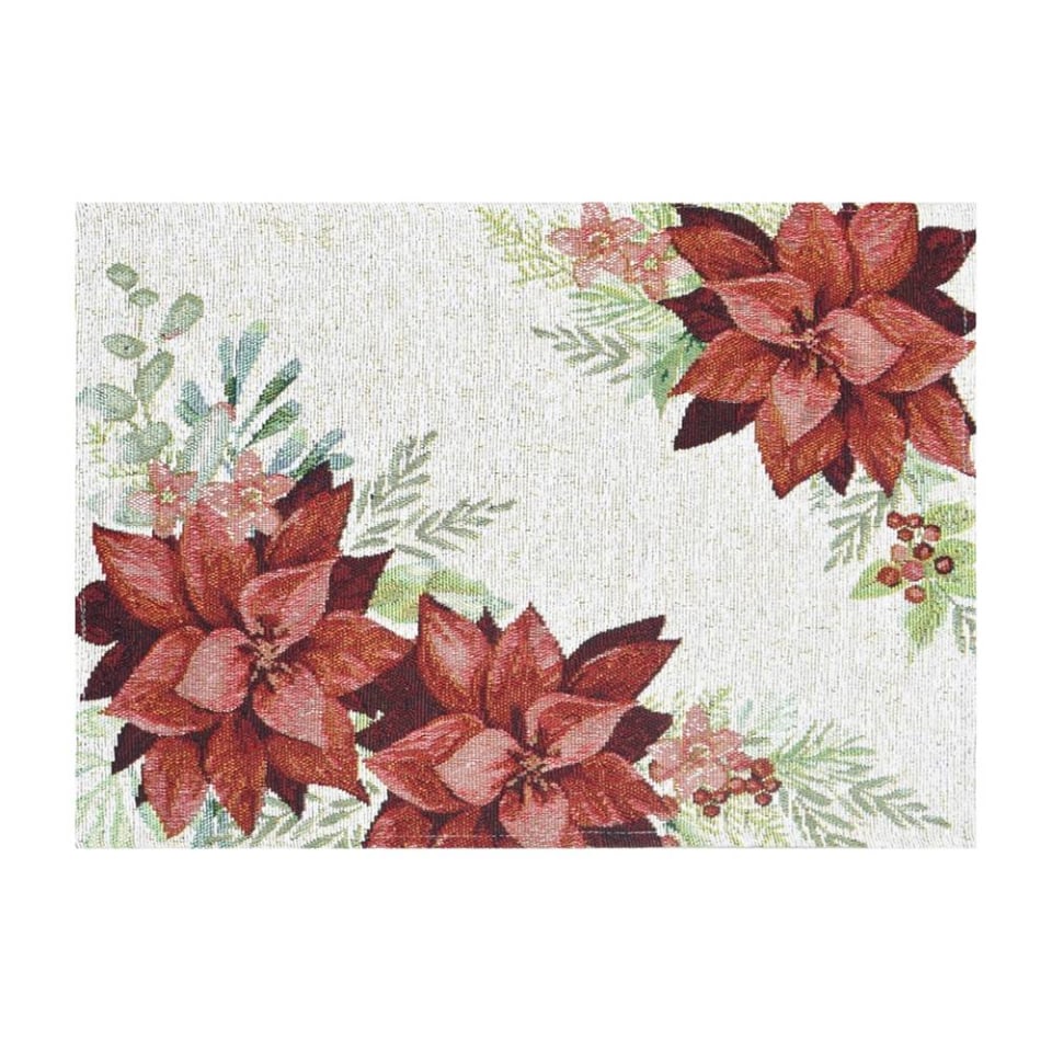 Mantel Individual Holiday Time Noche Buena Rojo | Walmart Mantel Individual Holiday Time Noche Buena Rojo | Walmart