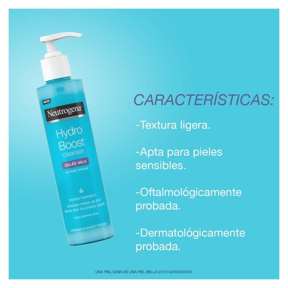 Leche desmaquillante Neutrogena Hydro Boost ácido hialurónico 200 ml | Walmart Leche desmaquillante Neutrogena Hydro Boost ácido hialurónico 200 ml | Walmart