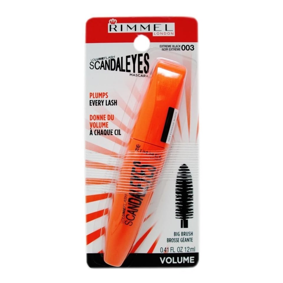 Máscara Para Pestañas Rimmel London Scandaleyes 003 Black 12 Ml Walmart 1751