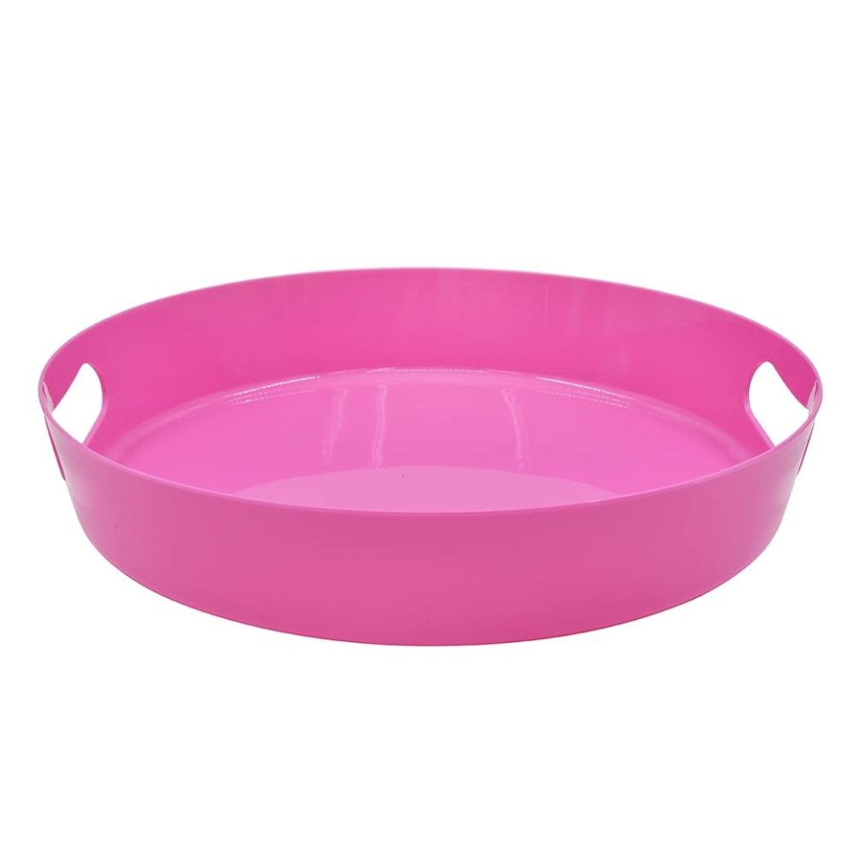 CHAROLA PLASTICO ROSA