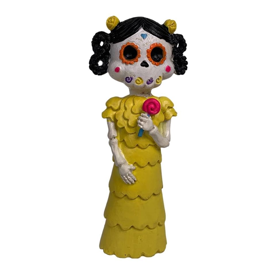 Catrina Way to Celebrate Niña Día de Muertos Vestido Amarillo | Walmart Catrina Way to Celebrate Niña Día de Muertos Vestido Amarillo | Walmart