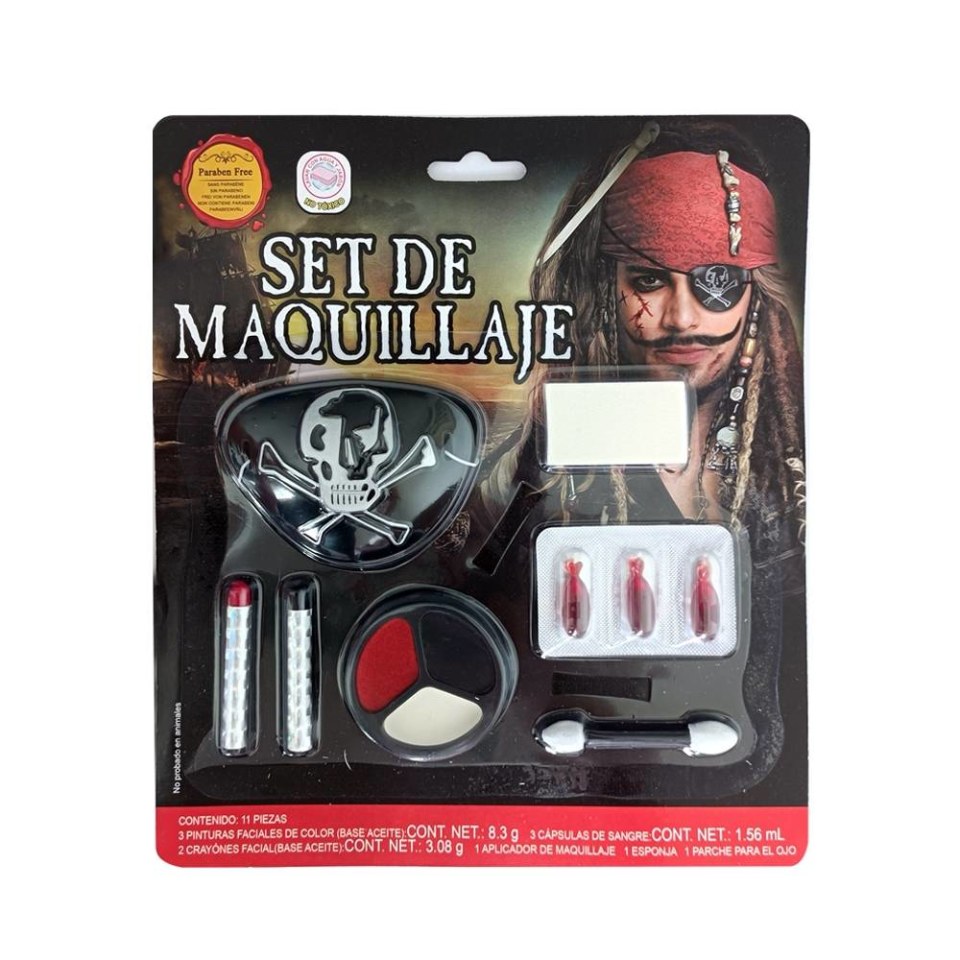 Set Maquillaje Pirata Way to Celebrate Multicolor 81290 | Walmart Set Maquillaje Pirata Way to Celebrate Multicolor 81290 | Walmart