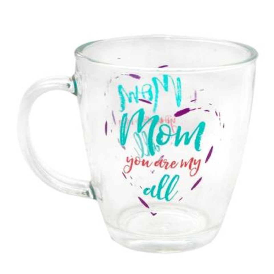Taza de vidrio Hometrends frases para mamá de 350 ml 1 pza | Walmart