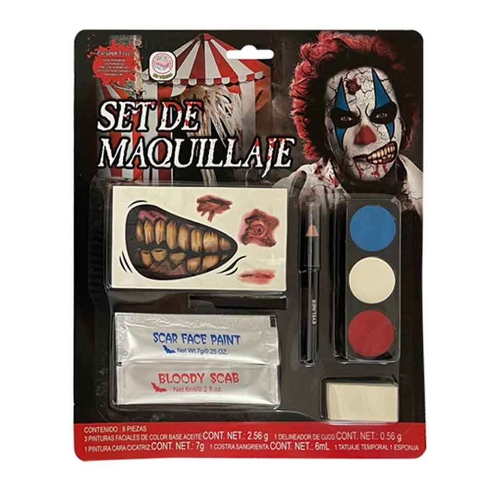 Maquillaje Halloween Way to Celebrate Set para Payaso Rosa | Walmart Maquillaje Halloween Way to Celebrate Set para Payaso Rosa | Walmart