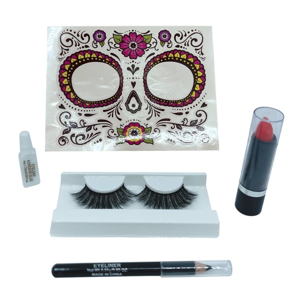 Maquillaje Halloween Way to Celebrate Set para Catrina Rosa | Walmart Maquillaje Halloween Way to Celebrate Set para Catrina Rosa | Walmart