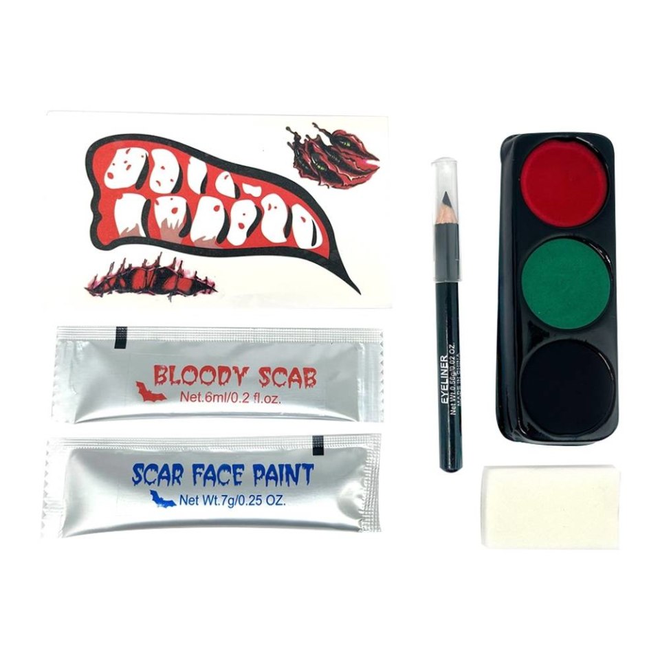 Maquillaje Halloween Way to Celebrate Set para Zombie | Walmart Maquillaje Halloween Way to Celebrate Set para Zombie | Walmart