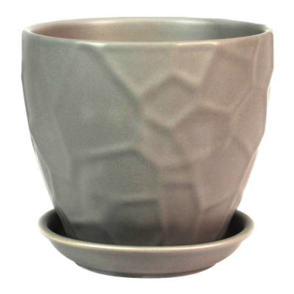 MAINSTAYS MACETA GRIS GRANDE