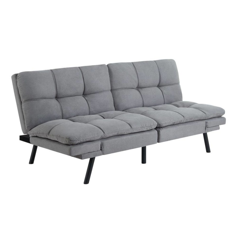 Sofá Futon Mainstays Memory Foam Gris | Walmart