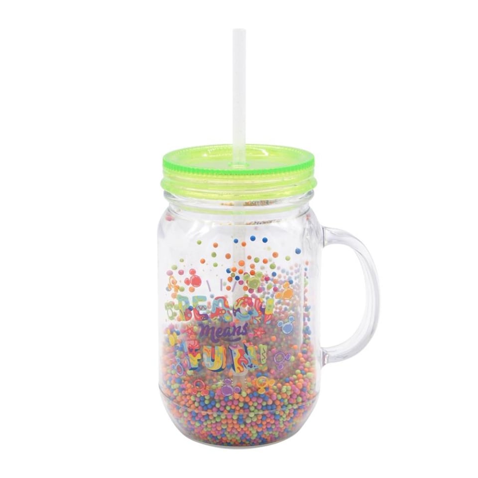 MASON JAR 400ML VERDE