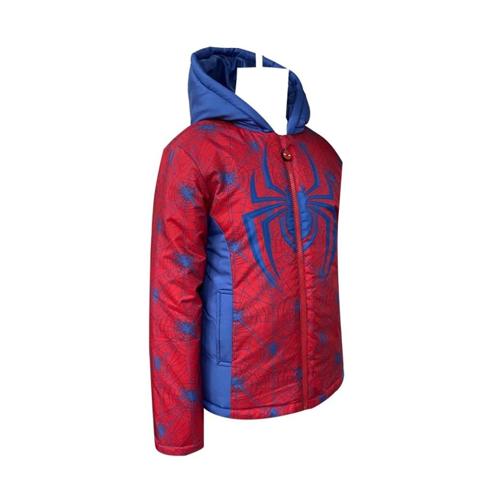 Chamarra Spiderman Talla 4 Acolchonada con Capucha Roja | Walmart