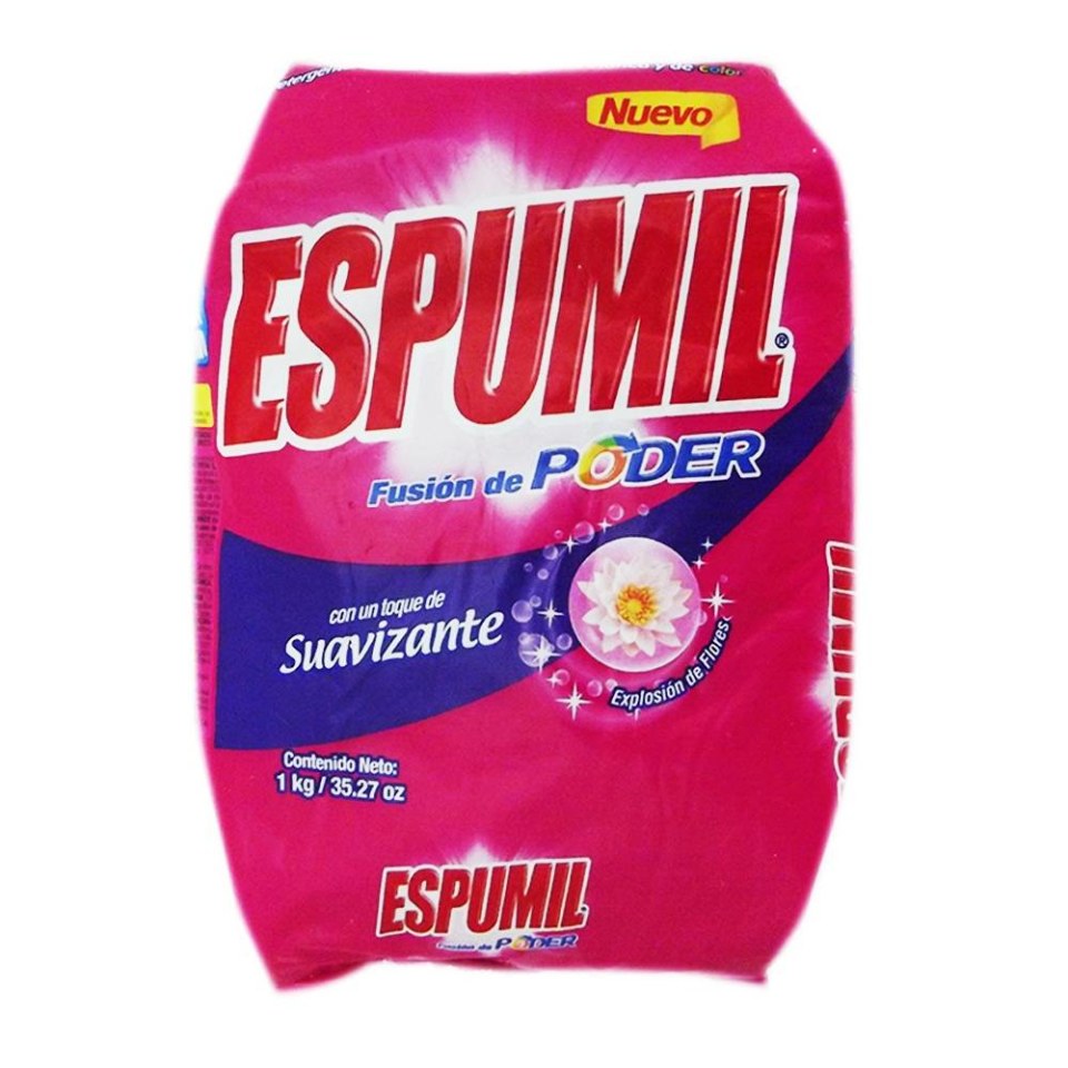 Detergente En Polvo Espumil Para Ropa Blanca Y De Color Explosión De Flores 1 Kg Walmart 1576