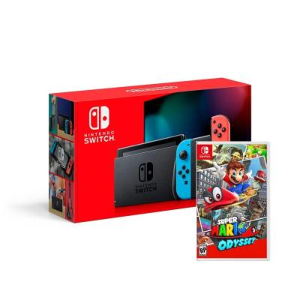 Consola Nintendo Switch Neón 11 Con Videojuego Super Mario Odyssey Walmart 7027