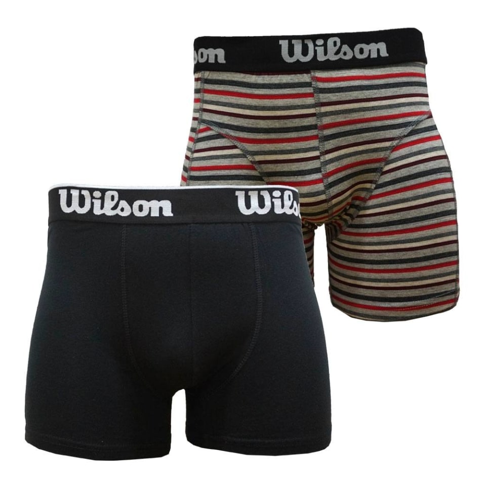 Bóxer Wilson Talla Ch Negro Y Rayas 2 Piezas Walmart