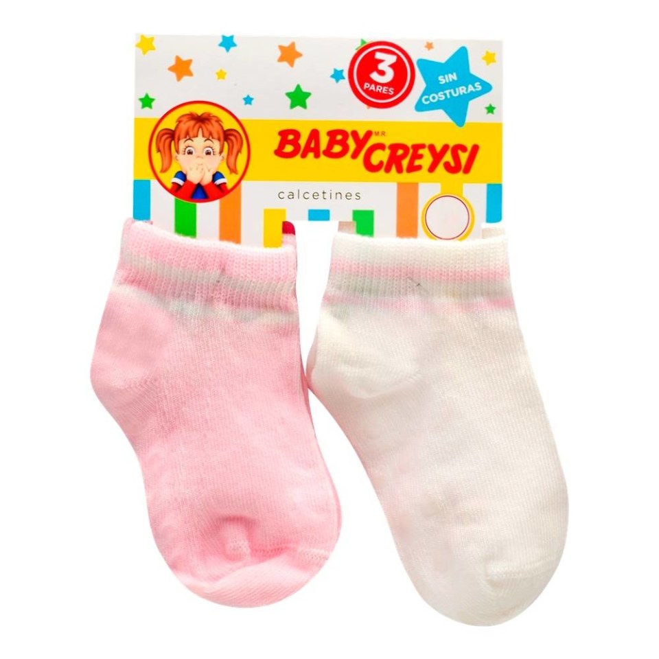 Tines Baby Creysi Talla 2-3X Varios Colores para Bebé 3 Pares | Walmart