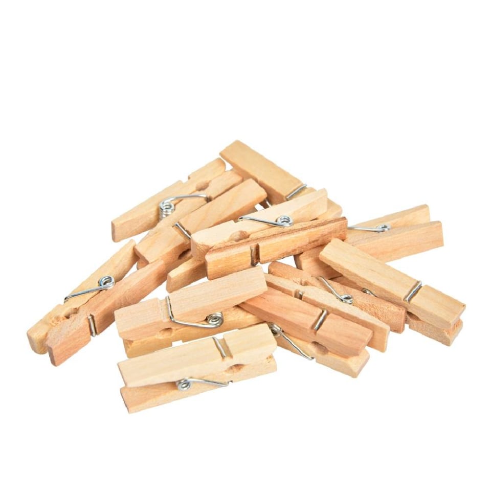 Pinzas de Madera Creaty Pequeñas 30 pzas | Walmart