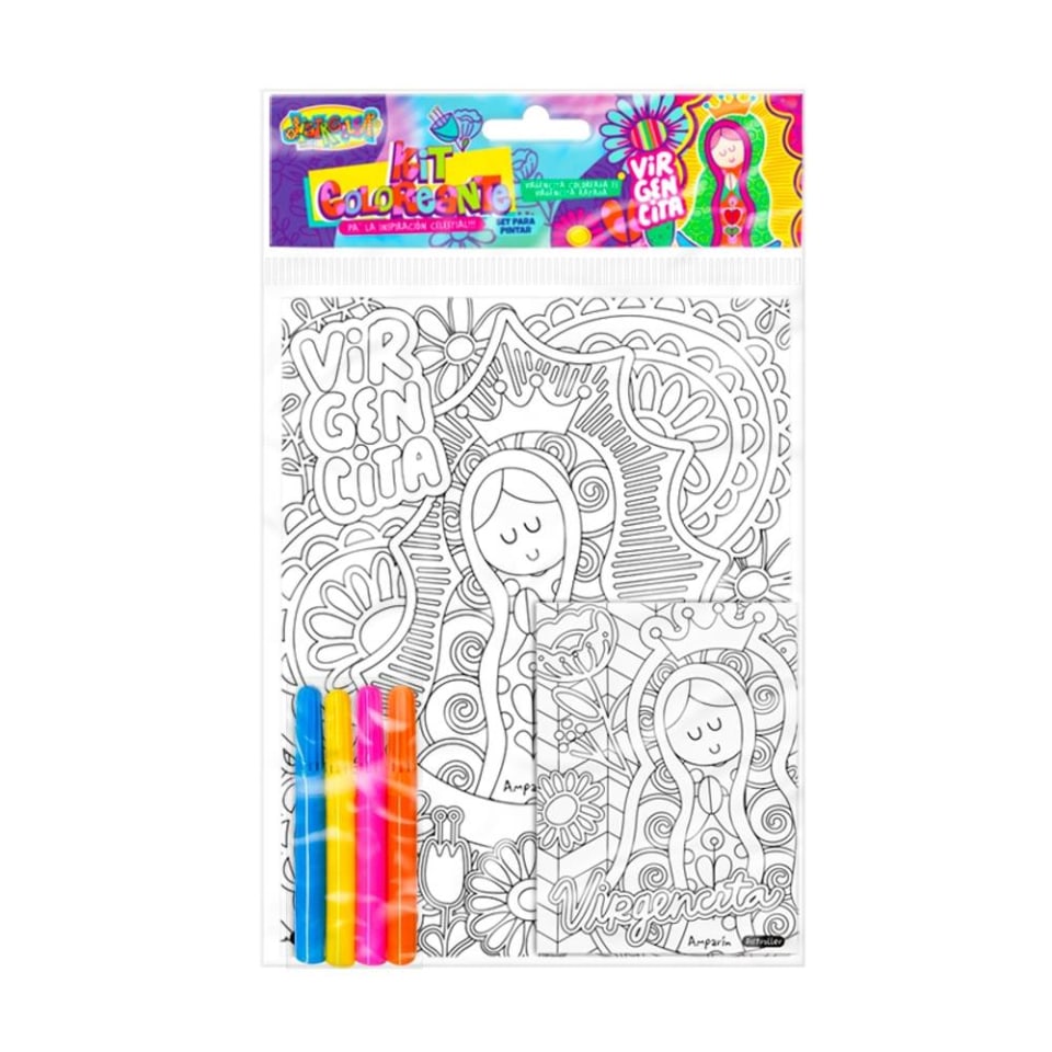 Set para Pintar Distroller con 4 Hojas de Diferente Tamaño y 4 Mini Marcadores | Walmart Set para Pintar Distroller con 4 Hojas de Diferente Tamaño y 4 Mini Marcadores | Walmart