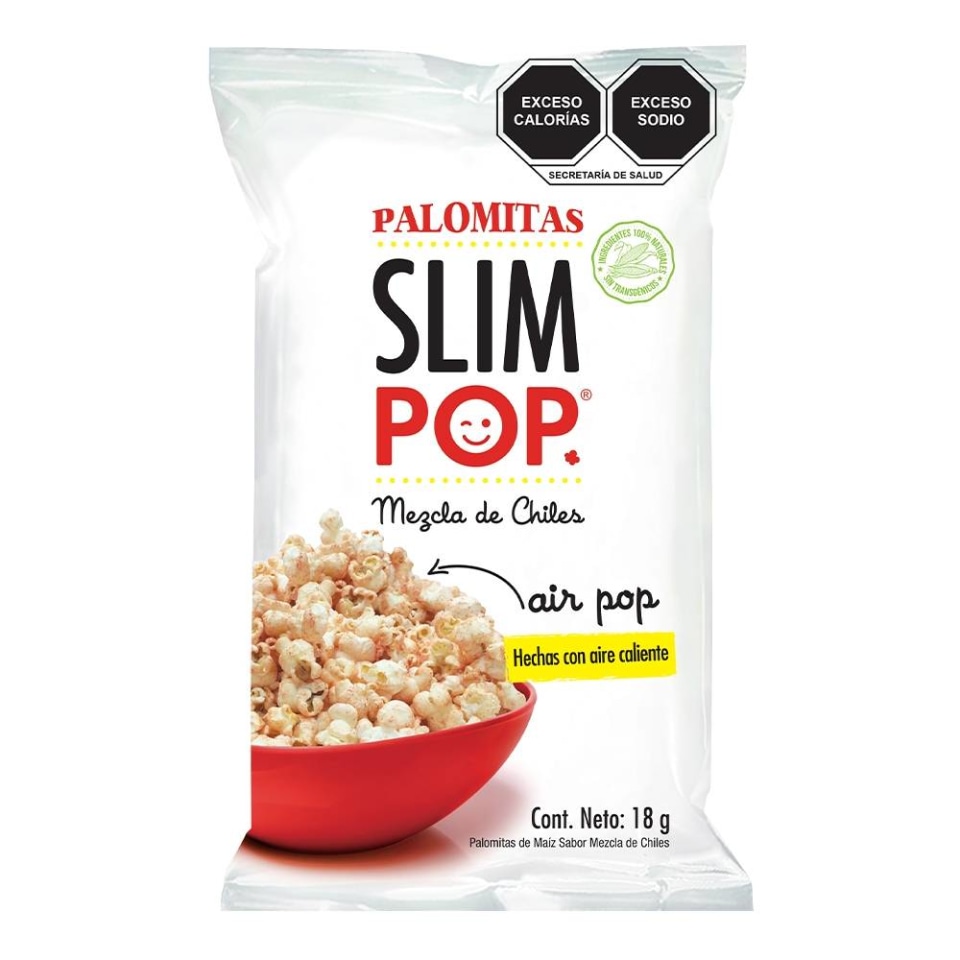 Palomitas Slim Pop mezcla de chiles 18 g
