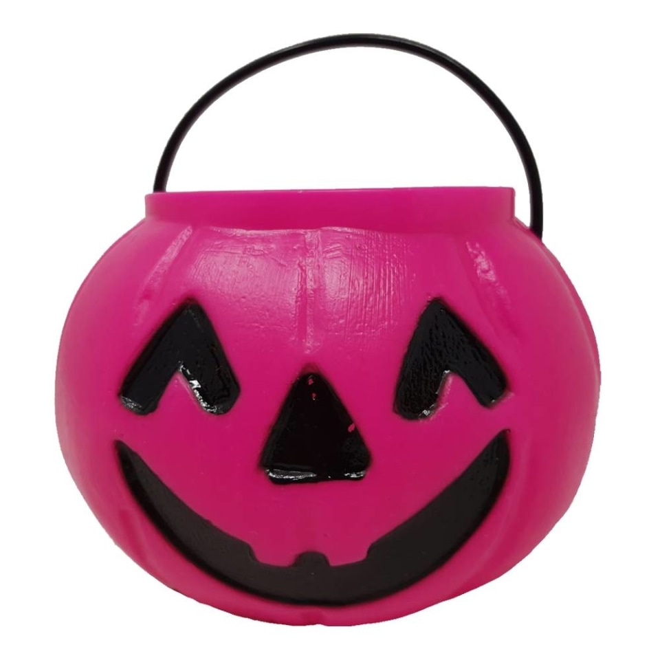 Calabaza de Plástico Halloween Chica Rosa con Asa | Walmart Calabaza de Plástico Halloween Chica Rosa con Asa | Walmart