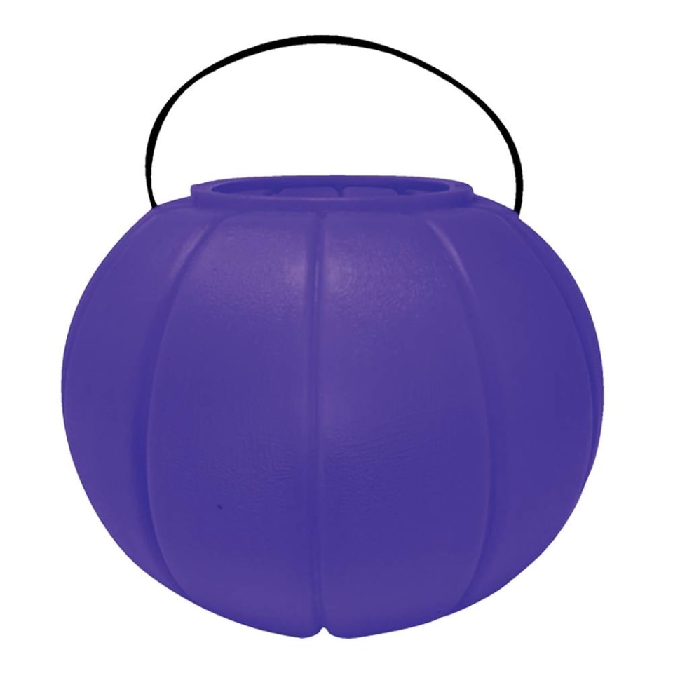 Calabaza de Plástico Halloween Grande Morada con Asa | Walmart Calabaza de Plástico Halloween Grande Morada con Asa | Walmart