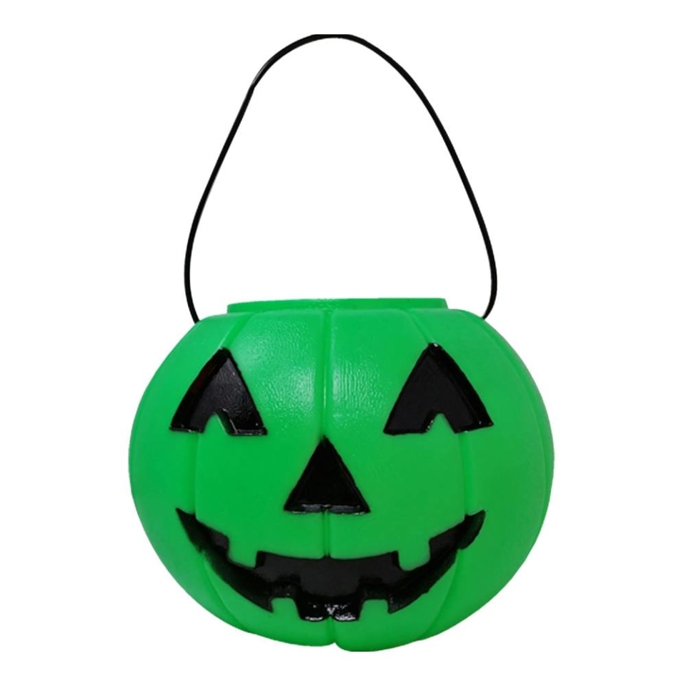 Calabaza de Plástico Halloween Grande Verde con Asa | Walmart Calabaza de Plástico Halloween Grande Verde con Asa | Walmart