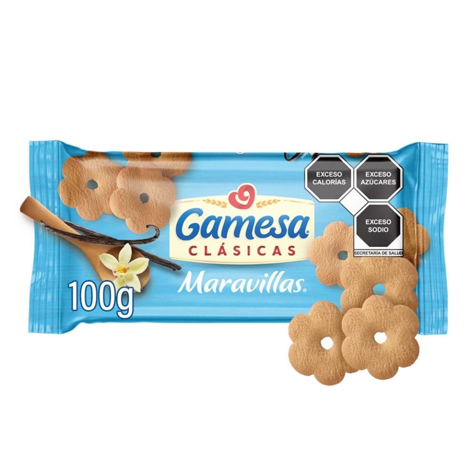 Galletas Maravillas Gamesa Clásicas Sabor Vainilla 100 G Walmart 9018