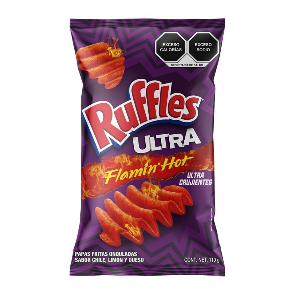 Papas Ruffles Flamin Hot Ultra Crujiente 110 G Walmart