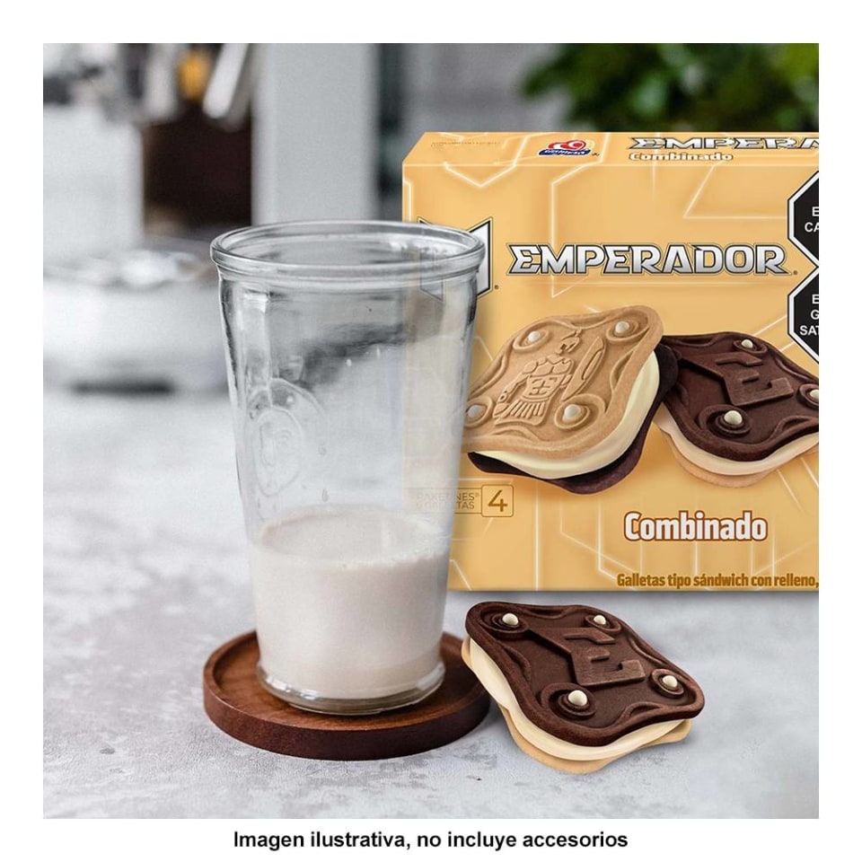 Galletas Gamesa Emperador Tipo Sándwich Con Relleno Sabor A Chocolate Y Vainilla 24 Pzas Walmart 7495