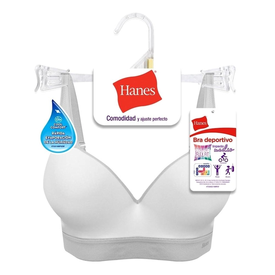 Brasier Hanes Intimates Talla EG Blanco