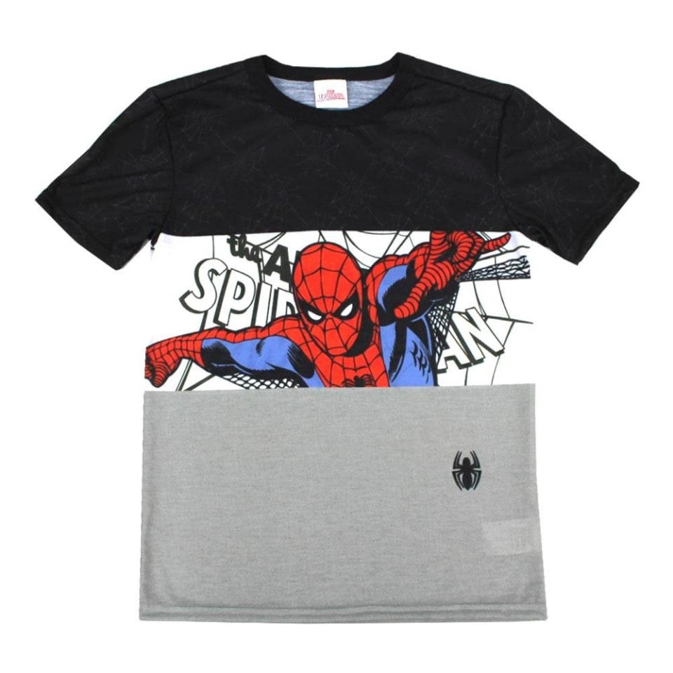 Playera Marvel Spiderman Talla 10 Dos Tonos con Letras Gris | Walmart