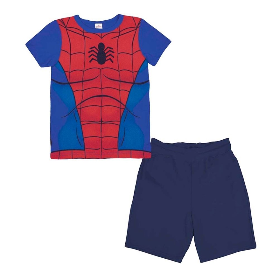 Conjunto Marvel Talla 6 Playera con Estampado Traje de Spider Man y Short  Azul Marino | Walmart