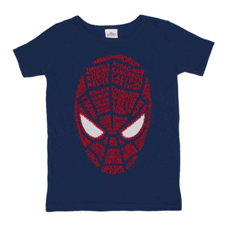 Conjunto Marvel Talla 8 Playera Azul Marino con Estampado Rostro Spider Man  y Short Rojo | Walmart
