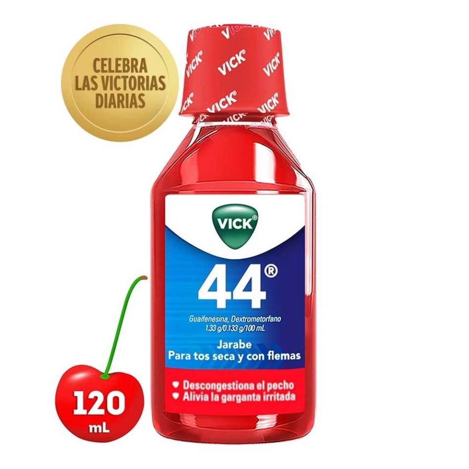 Jarabe Vick 44 Para Tos Seca Y Con Flemas Sabor Cereza 120 Ml Walmart 3914