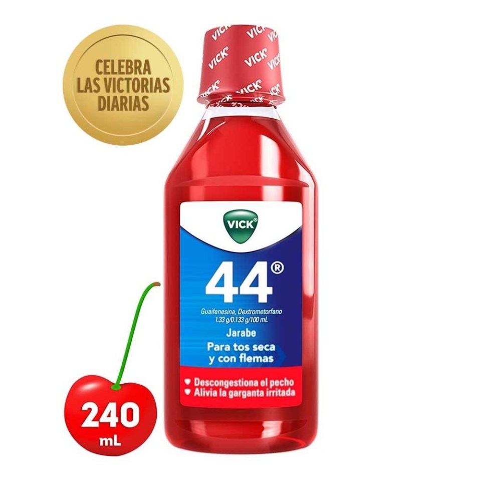 Jarabe Vick 44 Para Tos Seca Y Con Flemas Sabor Cereza 240 Ml Walmart 5271