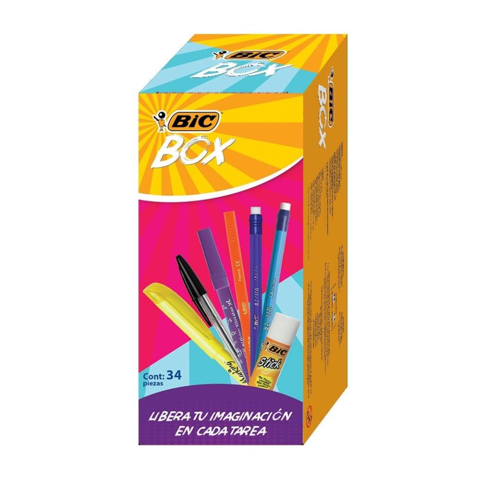 BIC BOX ESCOLAR 34 PIEZAS
