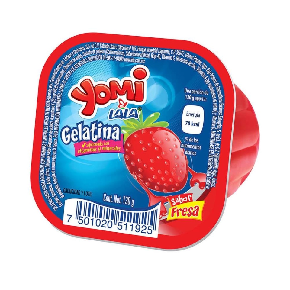 Gelatina de agua Lala Yomi sabor fresa 130 g | Walmart